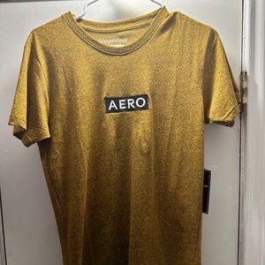 Yellowish Gold Mens Small Aeropostale Shirt